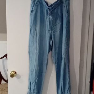 KNOX ROSE Denim Chambray Joggers